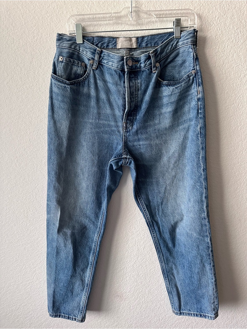 Everlane The 90s Cheeky Jean Organic Cotton Medium Wash Straight Leg Size 29